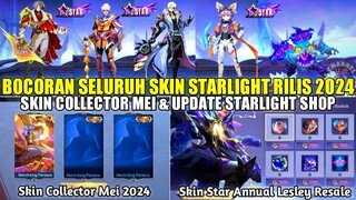 UPDATE STARLIGHT SHOP MLBB 2024 SKIN STAR ANNUAL LESLEY RESALE! SKIN STARLIGHT & COLLECTOR MEI 2024