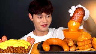 Mukbang xúc xích chữ U #mukbang