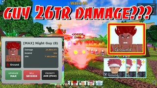 26 TRIỆU DAMAGE Có Phải Là Giới Hạn Của Guy Bát Môn Độn Giáp ? | ALL STAR TOWER DEFENSE