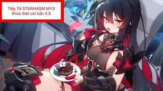 Honkai impact. Tiếp tế nhân vật mới, thân mình thì đen, thằng friend đỏ chót như cờ của ĐẢNG