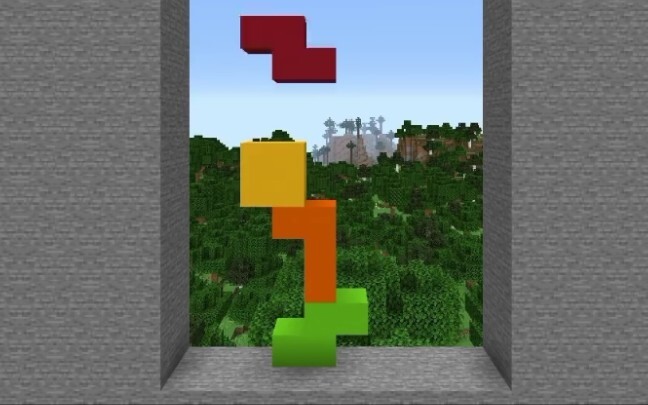 Chẳng phải là Tetris phiên bản Minecraft đó sao, có gì đâu… Ôi chết rồi ôi chết rồi