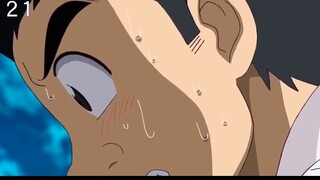 In order to find a puffer whale worth 100 million, the male protagonist risked his life to enter a c