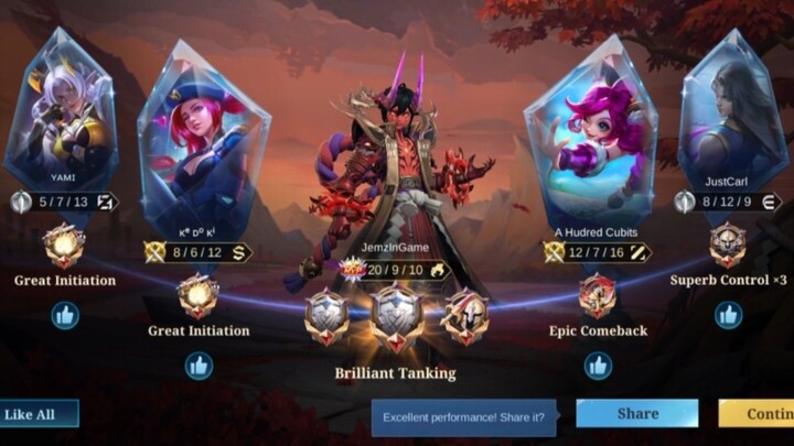 Dyroth Brilliant Tanking | JemzInGame Dyroth Plays (50) | Mobile Legends