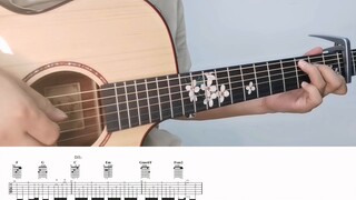 Pengajaran fingerstyle terperinci "Summer of Kikujiro" | Ini sangat sederhana, apakah Anda yakin tid