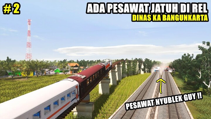 ADA PESAWAT JATUH DI REL  - DINAS KA BANGUNKARTA PART-2