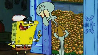 Squidward "aku tak pernah makan craby patty"
