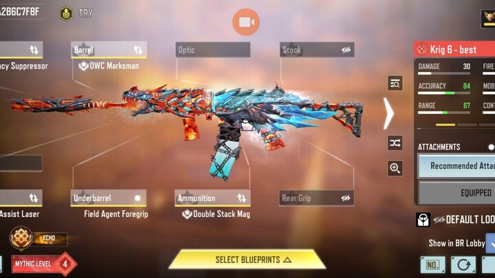 @callofdutymibile Krig_6 mythic best Loadout In BR