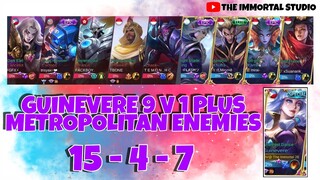 GUINEVERE 1V9 HYPER CARRY - MOBILE LEGENDS