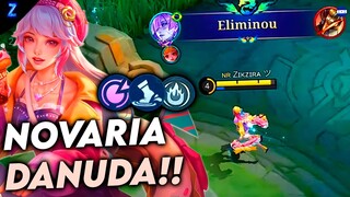 NOVARIA COM DEFEITO, ESSA TEM DANO!! - NOVARIA GAMEPLAY | Mobile Legends