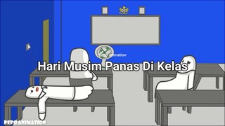 "Hari musim panas di kelas." | pepo animation