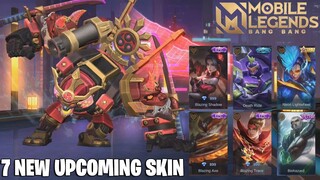 7 NEW SKIN - BLAZING AXE FRANCO, DEC STARLIGHT YUZHONG, SAMURAI MECH JAWHEAD, DEATH RIDE JOHNSON