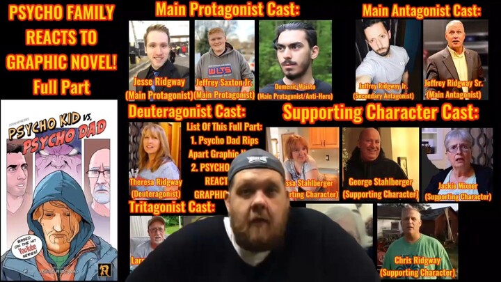 PSYCHO FAMILY REACTS TO GRAPHIC NOVEL! Full Part Joe Bump's Reaction (Edited Video Version)