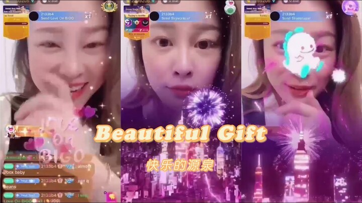 Beautiful Gift from XY Star broadcaster in Australia in Bigolive ! More instgram:xystar_australia