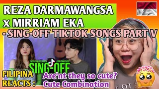REZA DARMAWANGSA X MIRRIAM EKA - SING OFF TIKTOK SONGS PART V || FILIPINA REACTS
