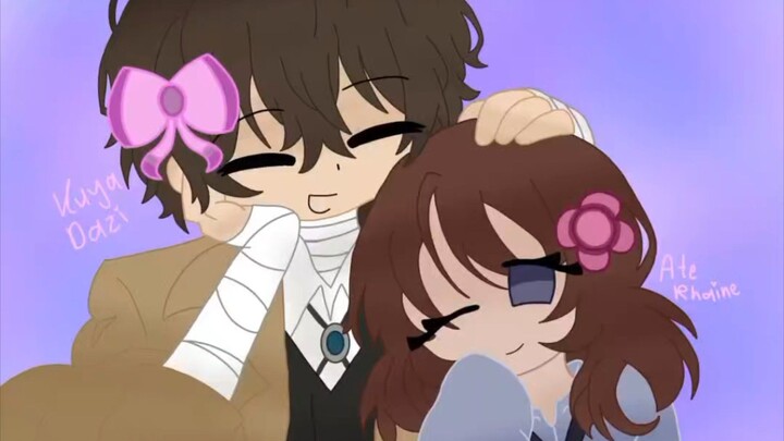 I'm drawing Me & Kuya Dazai! App from IbisPaintX! ^^♡
