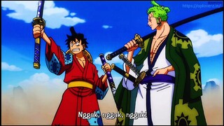 luffy pake pedang sakral juga cuma buat keren doang de-gozaru😁ttp aja jurusnya gomu² pistol🤣