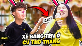Vừa Chơi Trò Cảm Giác Mạnh Vừa Xé Bảng Tên Tại Công Viên Thỏ Trắng | HEAVY