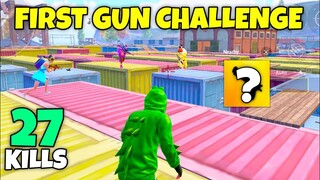 FIRST GUN ONLY Challenge in PUBG Mobile ERANGEL 2.0 - MRX