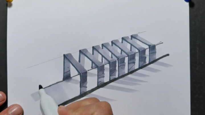 Penampilan cepat kanopi beranda dengan gambar tangan
