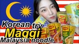 [Korean VLOG🇲🇾🇰🇷]Korean try Maggie Malaysia noodle|말레이시아 매기라면 먹어보았어요[ENG]