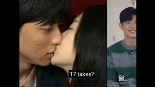 Park Solomon and Choi Yi-hyun kissing scene takes 17 times 💕