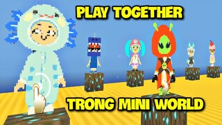 MEOWPEO THỬ THÁCH PARKOUR PLAY TOGETHER PHIÊN BẢN KHÓ TRONG MINI WORLD MINI GAME