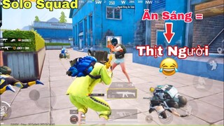 PUBG Mobile | SOLO SQUAD Lúc 8h Sáng & Bữa Ăn Toàn Thịt 😂 | NhâmHNTV