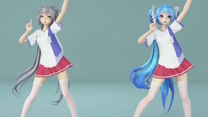 [MMD/Hatsune/Luo Tianyi] Roti daun bawang, keduanya sangat penting!