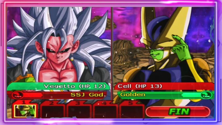 VEGETTO SSJ GOD VS CELL GOLDEN - DB MOD ANDROID GAMEPLAY