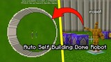 How to make an Auto Building Dome Robot in Minecraft using Command Block