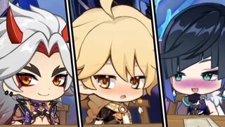 Yelan Flirts with Aether | Genshin Impact 2.7 Live Stream Chibi Highlights