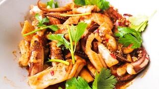 [Food]A simple way to make stir-fried squid