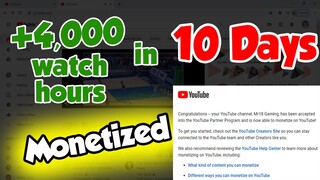 How to get monetized on YouTube faster? | How to get Watch Hour Fast - YouTube Tutorials