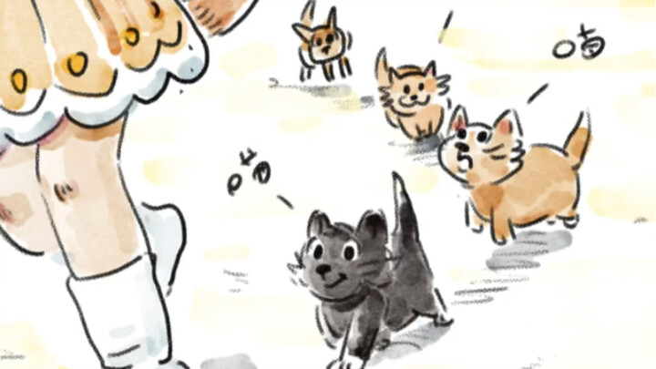 Vẽ lại khoảnh khắc đáng yêu: Những chú mèo con mới chào đời cũng biết xếp hàng đi cùng nhau!