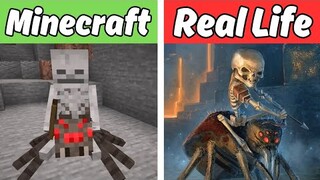 Minecraft vs Real Life | Minecraft in Real Life (animals, items, mobs)
