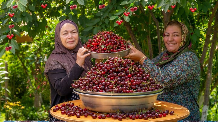 Brand New Cherry Flavor. Cooking Cherry Jam inside fresh Cherry Juice. Cherry Pie Recipe.