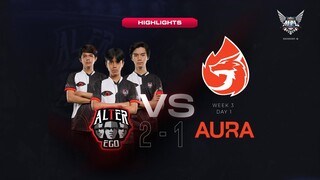 ALTER EGO HIGHLIGHTS MPL S6 - WEEK 3 DAY 1