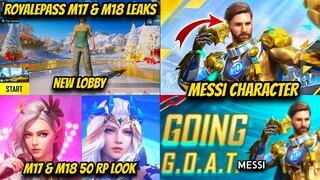 মেসি ক্যারেক্টার আসছে...😱 | OMG, Messi Character In Pubg Mobile | Royalepass M17 & M18 50 RP Look