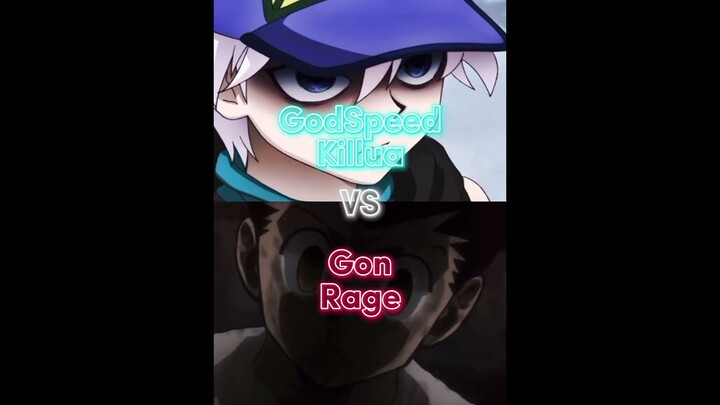 Killua VS Gon#anime #whoisstrongest #hxh