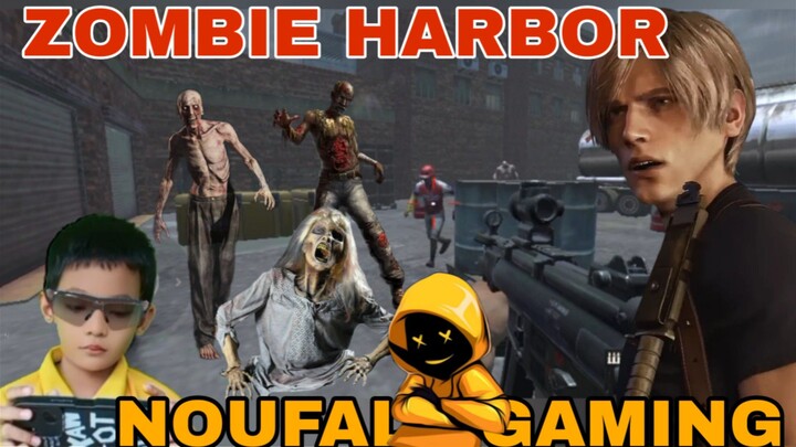 main game zombie harbor, zombie membawa senjata