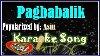 Pagbabalik Karaoke Version by Asin -Minus One-Karaoke Cover