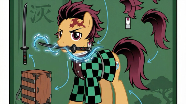 When Demon Slayer Stumbles Into the World of My Little Pony
