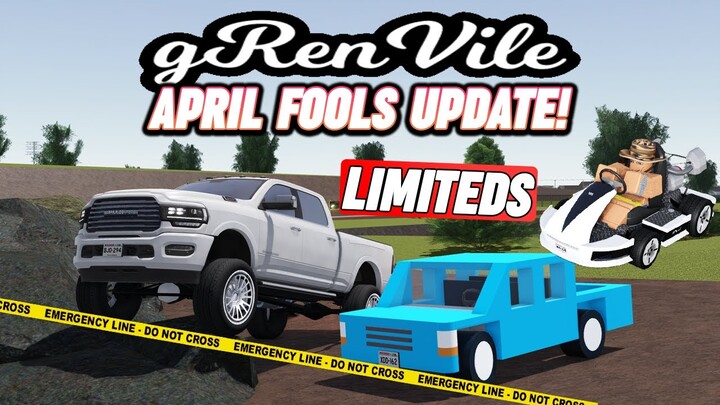(5 LIMITEDS, NEW CARS & MORE!) GV APRIL FOOLS UPDATE!! || ROBLOX - Greenville