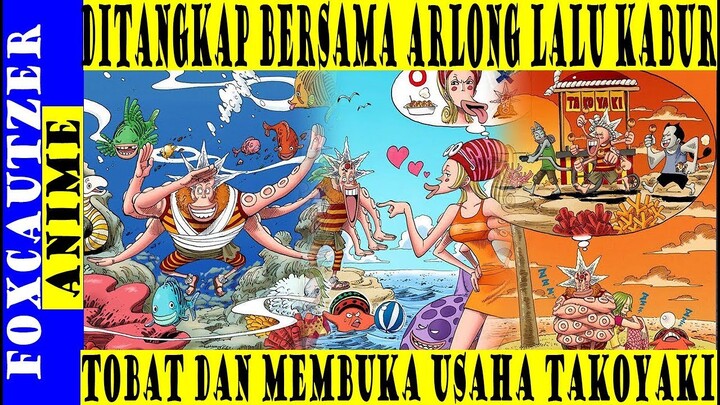 Cerita Pendek One Piece , Petualangan Hatchan Kabur Dari Marine dan Membuka Usaha Takoyaki