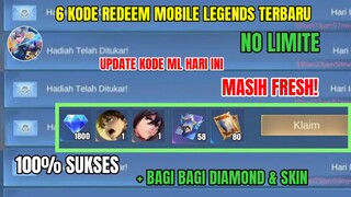 BURUAN REDEEM! 6 KODE REDEEM ML TERBARU KODE REDEEM MOBILE LEGENDS HARI INI UPDATE FEBRUARI 2024