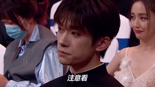 明星得奖配不配看台下反应，陈凯歌全程黑脸，蔡徐坤很难服众