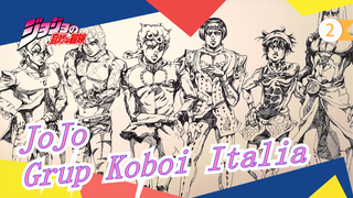 [JoJo|Sketsa]Tantang Gigolo Italia Dengan Pena Satu dolar! Semua Karakter Dengan Pakaian Flamboyan