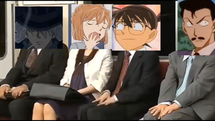 Conan: Huiyuan can only rely on my shoulder. Gin is angry.