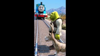 Shrek meets Thomas The Train Engine #shorts