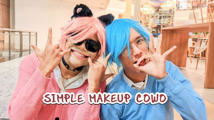 HIGHLIGHT SIMPLE MAKEUP COSPLAY COWO 😜 || #JPOPENT #BESTOFBEST